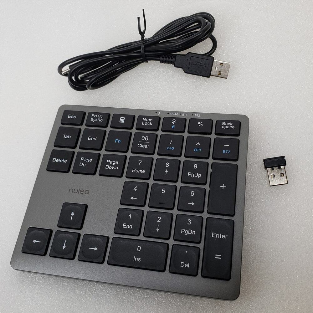 Nulea TK403 Wireless Number Pad / Numeric Keypad (Black n Silver)